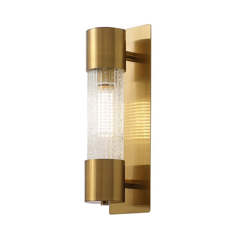 1 lampcilindrische wandverlichting Minimalisme Minimalisme Goud Crackle Glass SCONCE LICHT, 15 "/19.5" HOOG