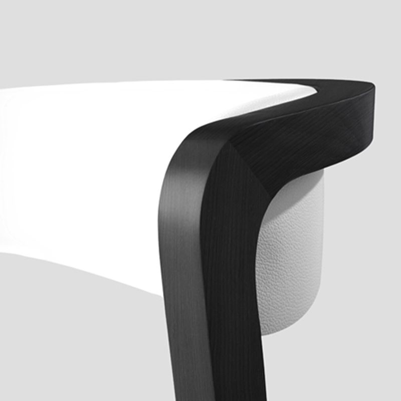 Chaises d'appoint rembourrées de style scandinave, chaise de salle à manger à dossier ouvert pour un usage domestique