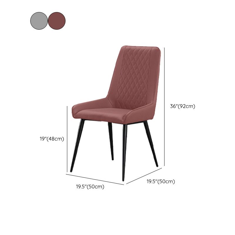 Industrial Upholstered Arm Dining Chair Kitchen Parsons Side Chair