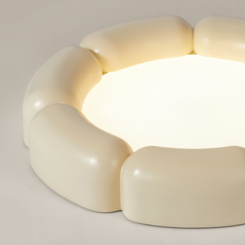 Metal and Acrylic LED Flush Mount Contemporary Round Ceiling Flush