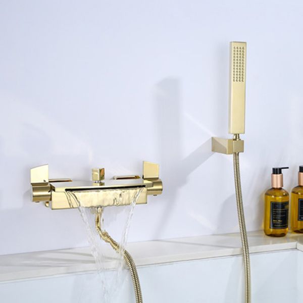 Modern Bathroom Tub Spout Wall Mounted Fixed Waterfall Faucet