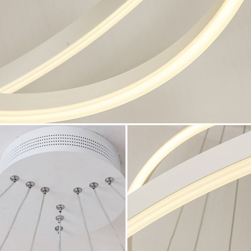 Lámpara de suspensión de comedor en rodajas acrílico accesorio de iluminación de lámparas LED modernas