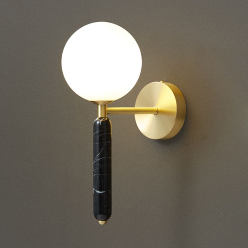 Moderne einfache Wandleuchten mit einem Kopf Marmorwand montierte Leuchte für Wohnzimmer