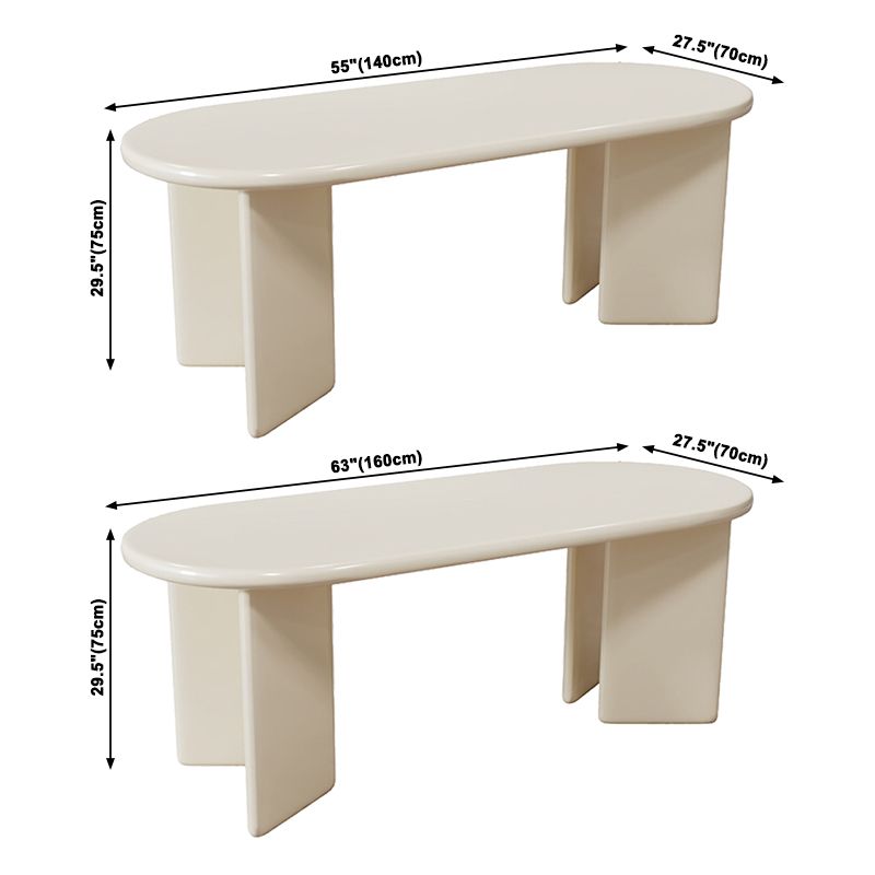 Mesa de comedor ovalado de madera maciza mesa de madera para comedor para comedor