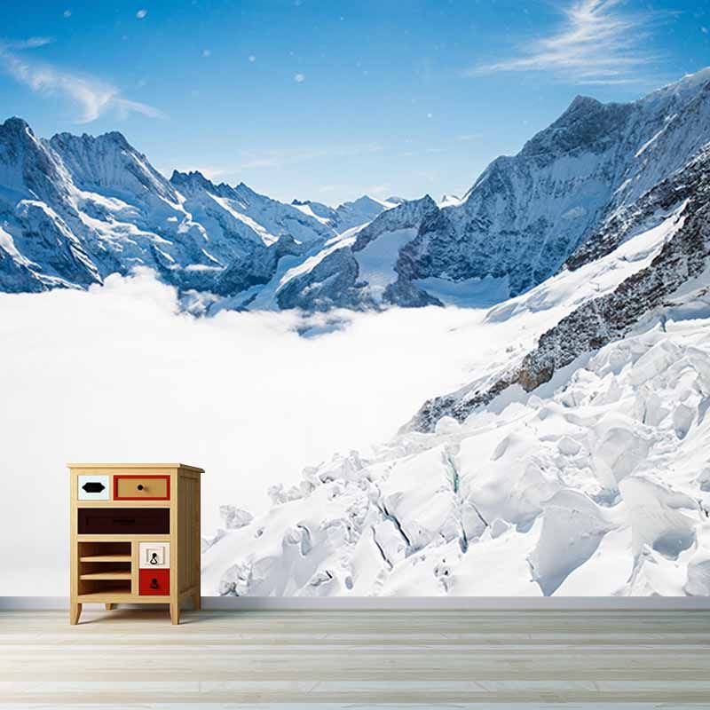 Mildew Resistant Wall Mural Wallpaper Mountain Landscapes Pattern for Home Decor