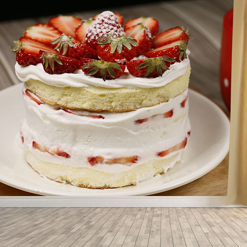 Delicious Dessert Food Mural Wallpaper Decorations for Dessert Shop Kitchen