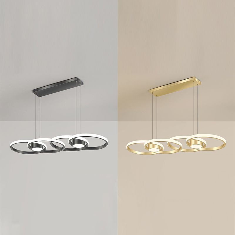 Minimalismo contemporaneo Caratteristico Stile nordico LED Isola sospesa Luce a ciondolo per sala da pranzo