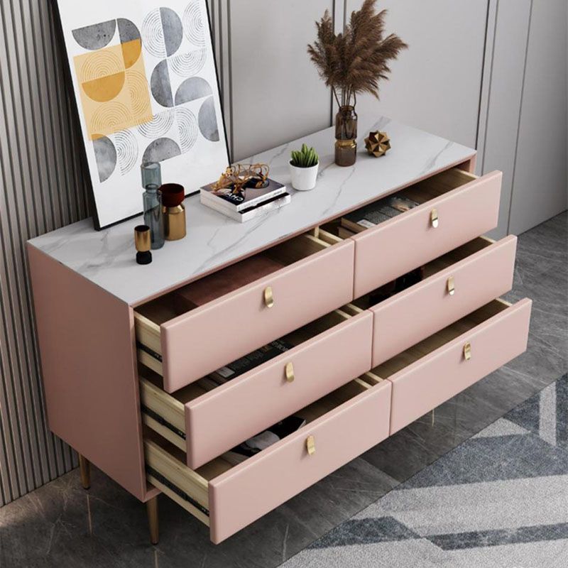 Classic Glam Storage Chest Stone Dresser with 5/6/7/9 Drawers