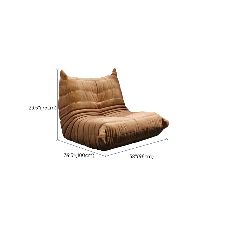 Mid Century Modern Genuine Leather White Pillows Square Arm Living Room Seating
