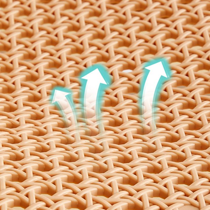 Chaises de salle à manger sans bras modernes, chaise latérale à dossier ouvert en plastique pour café-bar