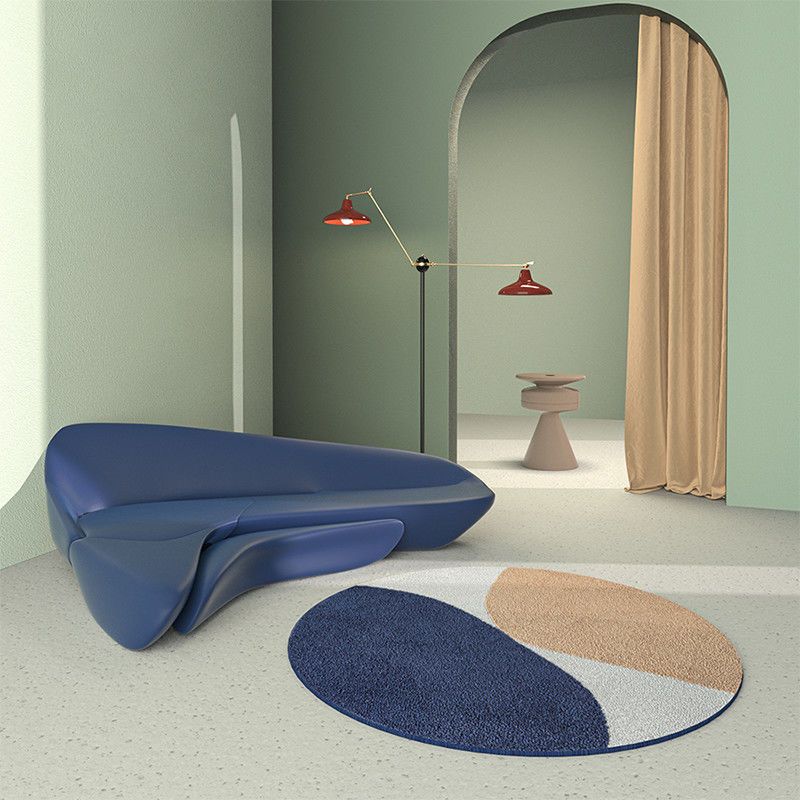 Round Area Tapijt Leisure Rug Polyester Stain Resistent Wasbaar Binnen Tapijt voor woonkamer
