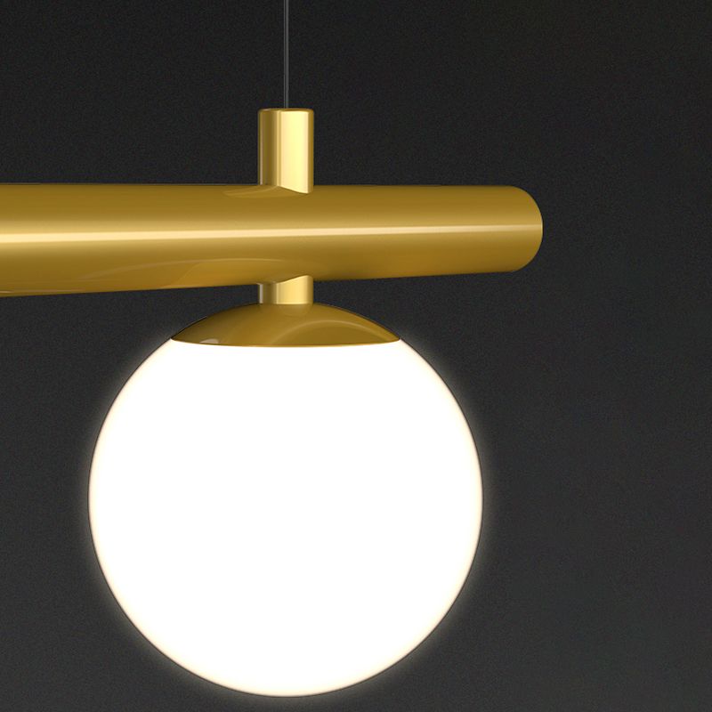 Moderne Stil sphärischer Anhänger Lichter weiße Glashängeanhänger Lichter