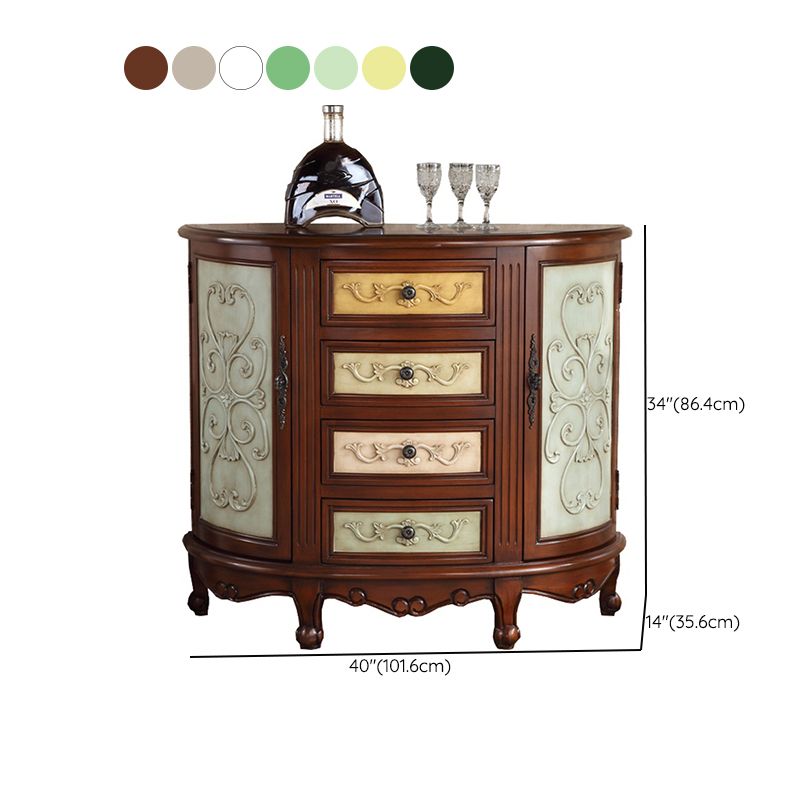 Traditional Storage Chest Manufactured Wood Dresser with 4 Drawers