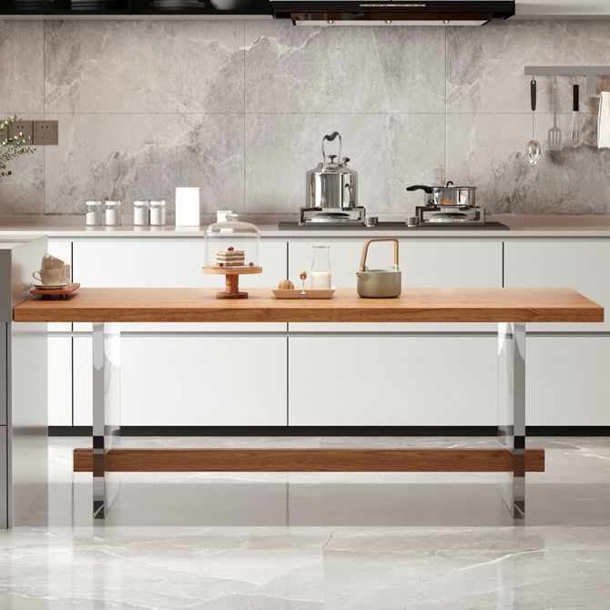 Modern Solid Wood Dining Set 1/2/5/7 Pieces Dining Table with Wood Chairs