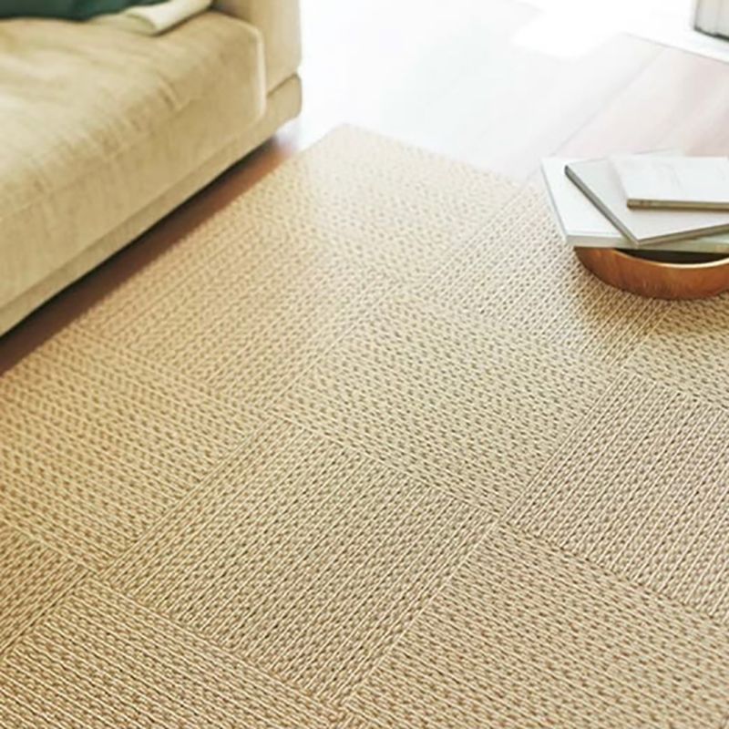 Home Indoor Carpet Tiles Solid Color Square Stain Resistant Carpet Tiles