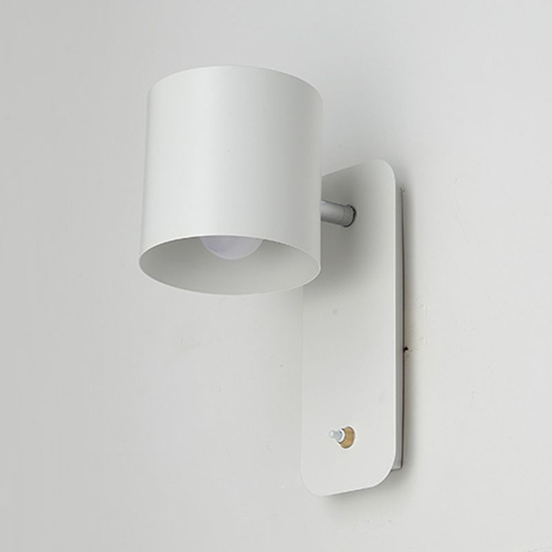 Metal Sconce Light Fixtures Green/White/Gray Wall Mounted Lights for Bedroom