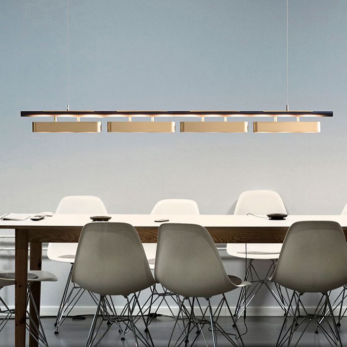 Modern Kitchen Pendant Lights Stainless Steel Island Light in Black and Gold