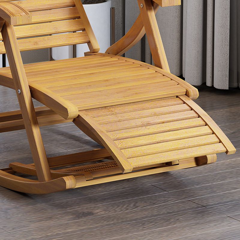 Simple Style Bamboo Rocking Chair Leisure Lounge Lazy Chair for Living Room