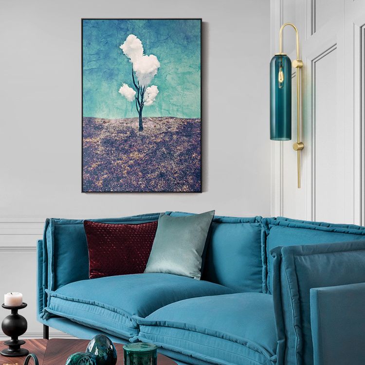 1 luminaire mural en verre clair