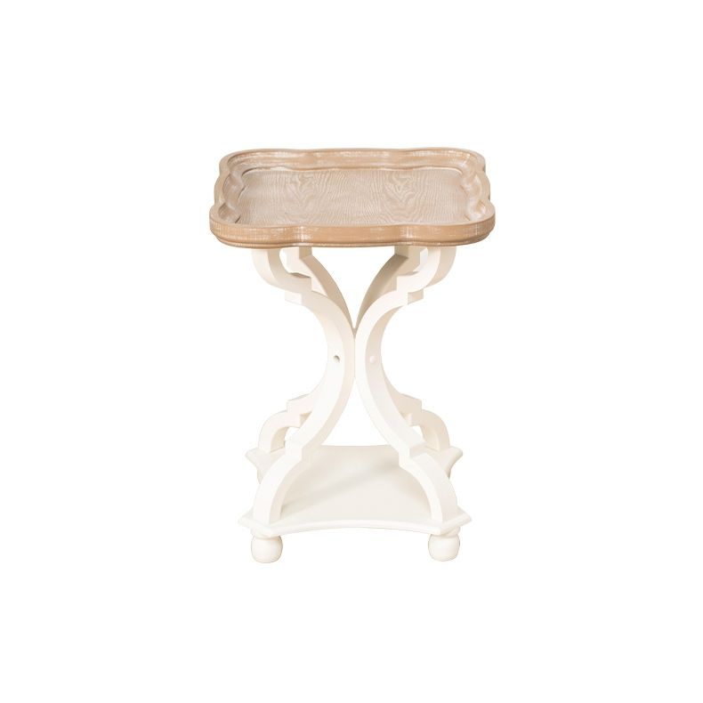 French Country Wooden Cocktail Table Distressed Coffee Table for Home
