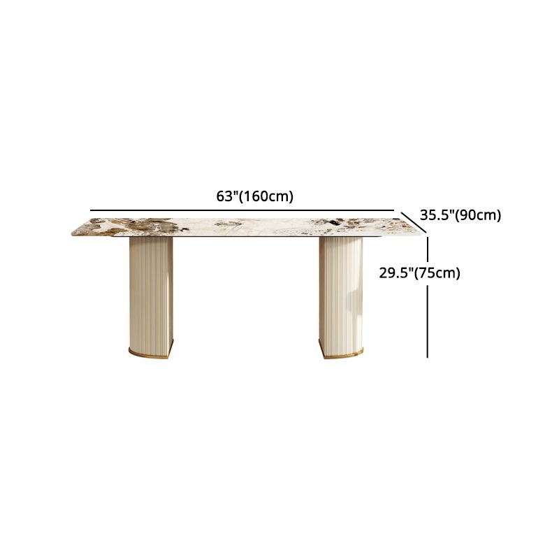 Designer Style Sintered Stone Top Dining Set 1/4/5/7 Pieces Dining Room Table Set