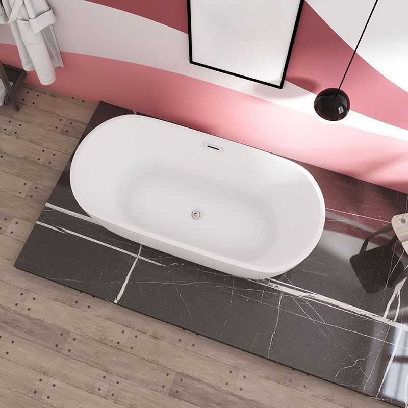 Contemporary Soaking Bathtub Acrylic Rectangular Tub for Home