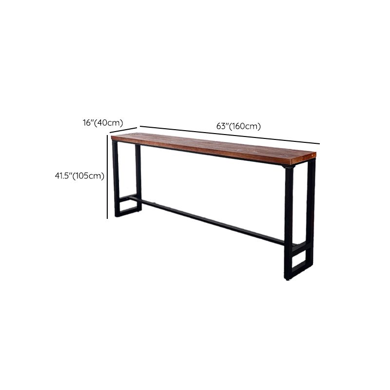 Solid Wood Counter-height Pub Table Industrial Counter Wine Table