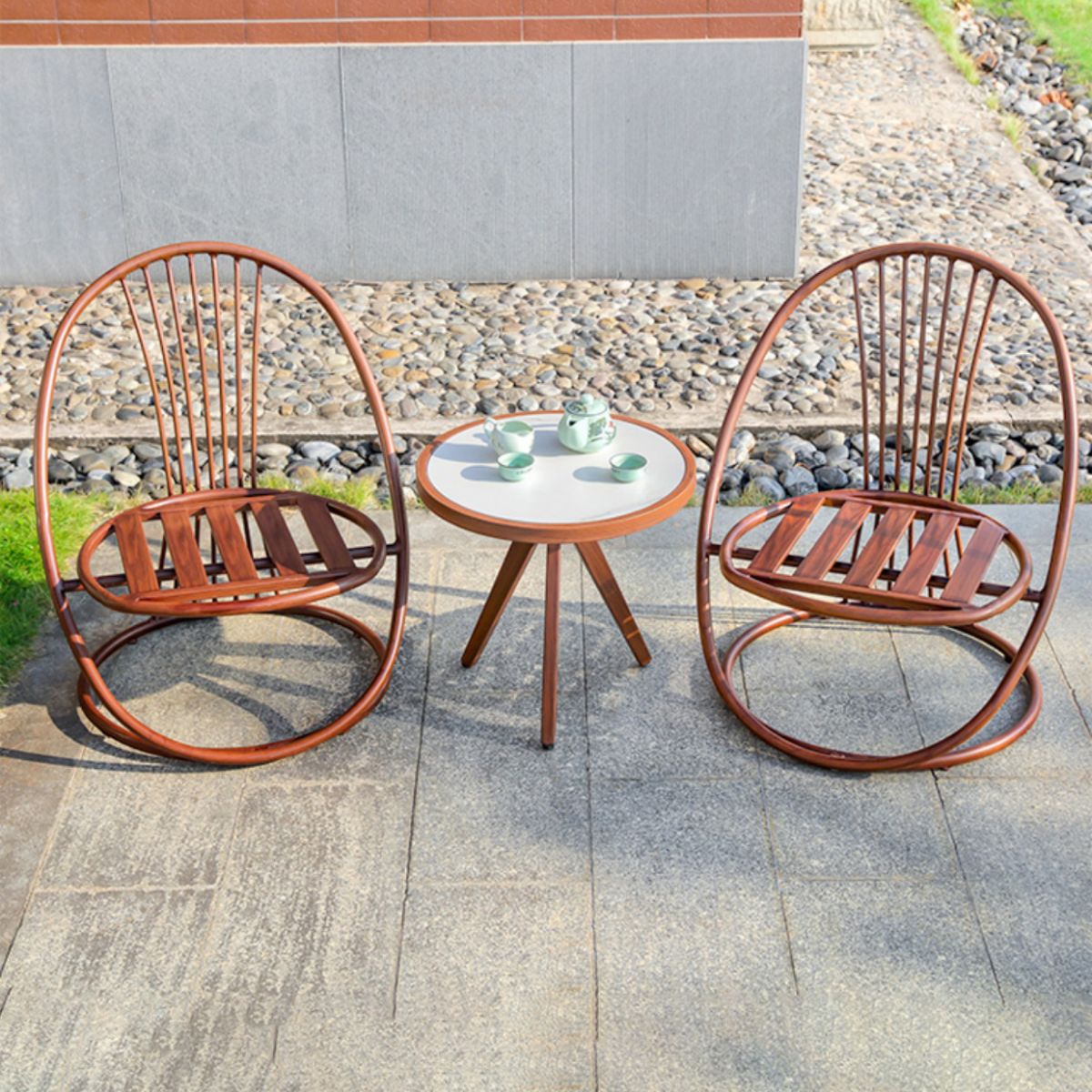 Modern Style Bistro Table Set Round 2/3/5 Pieces Bistro Table Set
