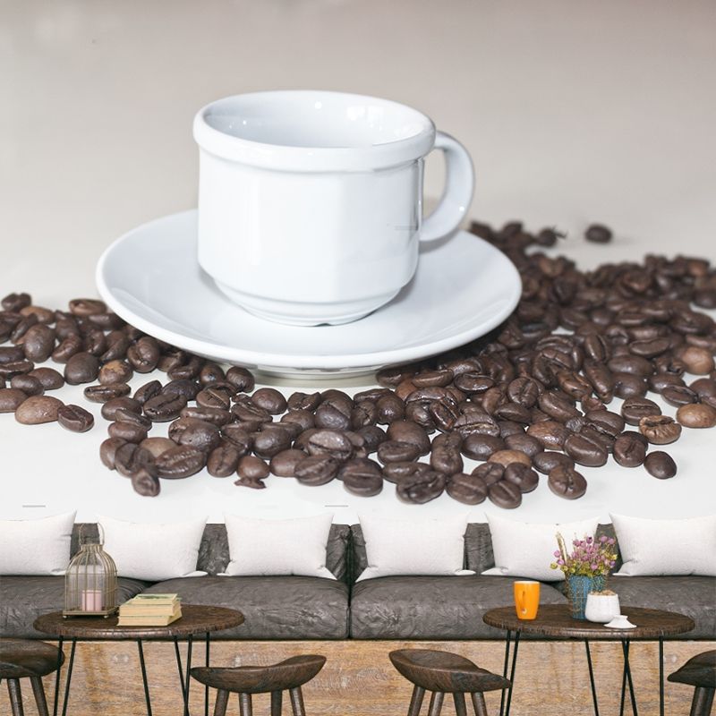 Aromatic Coffee Moisture Resistant Coffee Shop Wall Decoration, Made to Measure