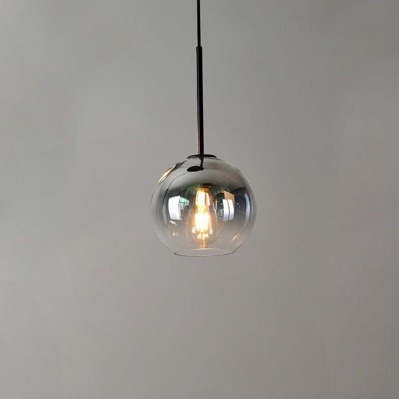 1 hoofdbol bedbed op hangende lichtglas glas moderne down verlichting hanger