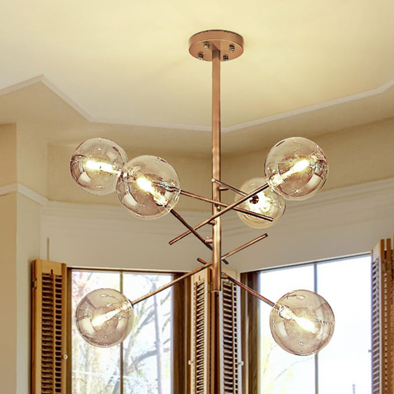 Lampada lampadario di vetro molecolare Minimalismo lampadario oro lampadario