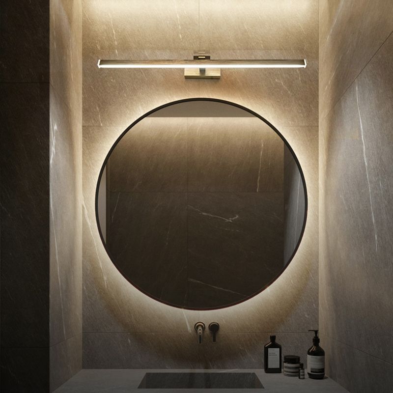 Luce murale di vanità in alluminio lineare Modern a parete a 1 luci per il bagno