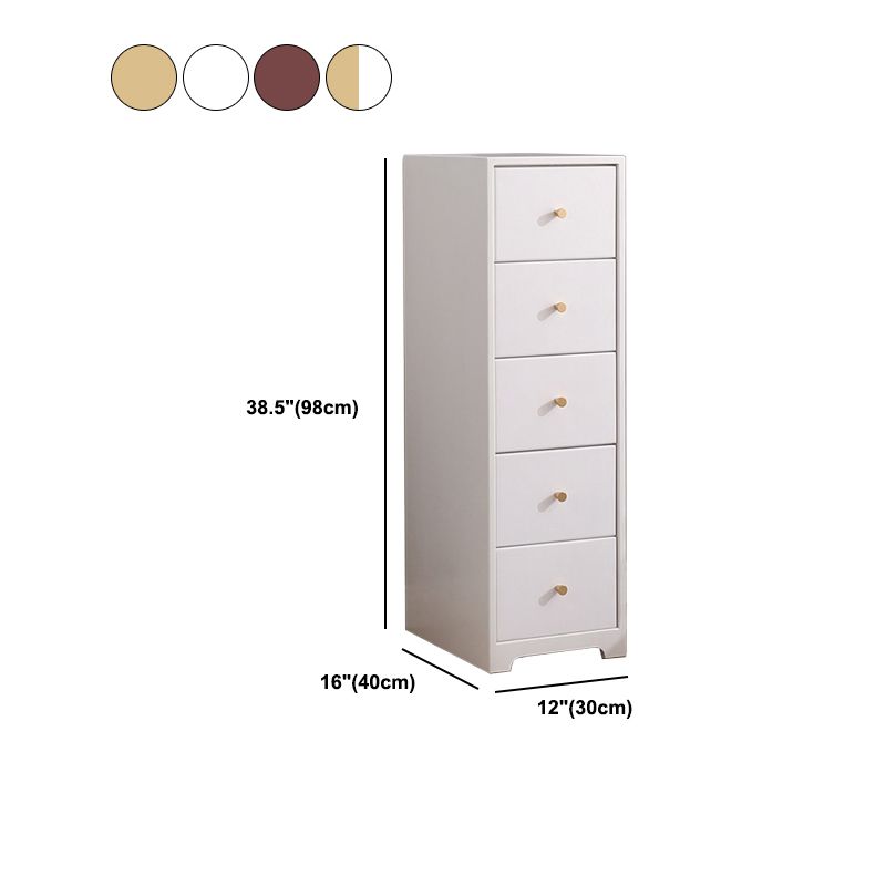 15.74" Wide Wood Accent Chest with Drawers Modern Lacquered Chest