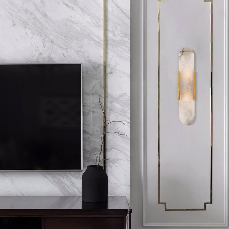 Iluminación contemporánea Minimalismo de pared de mármol para sala de estar del dormitorio del pasillo