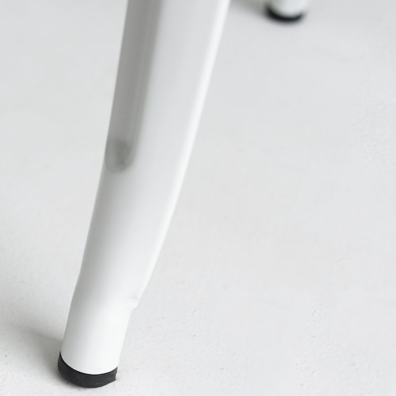 Modern Coffee Shop Counter Stool Square Metal Footrest Bar & Counter Stool