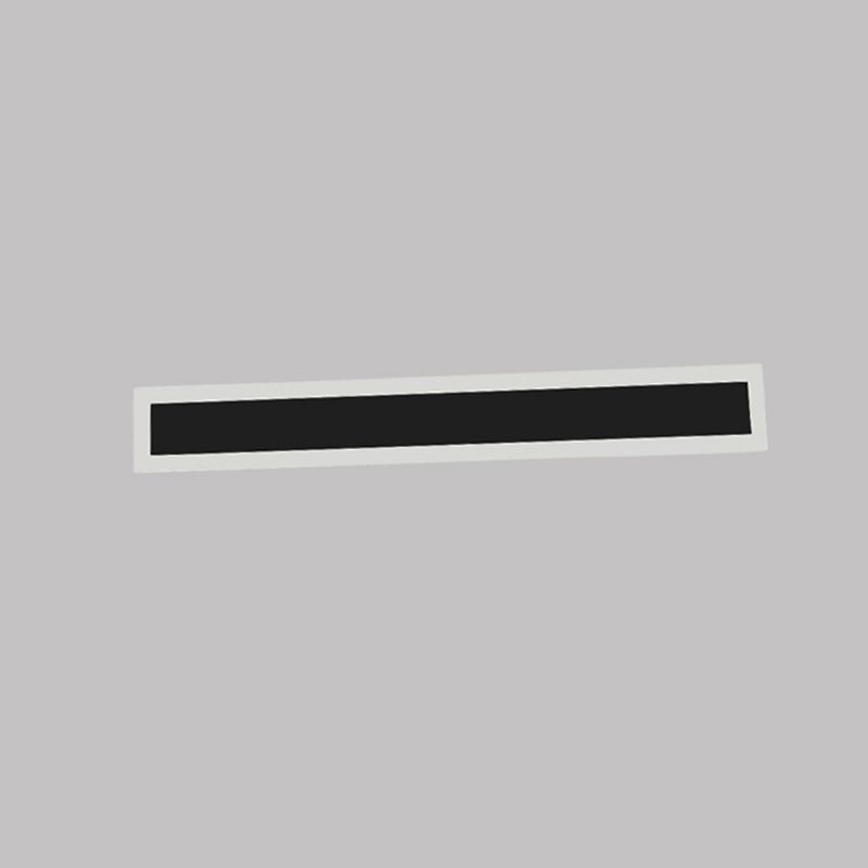 Linear Shape Metal Wall Light Modern Style 1 Light Wall Lighting Fixtures in Black