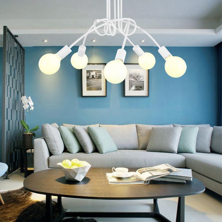 5 Leichtwerte Industrial-Stil Wickelrohr Deckenleuchte