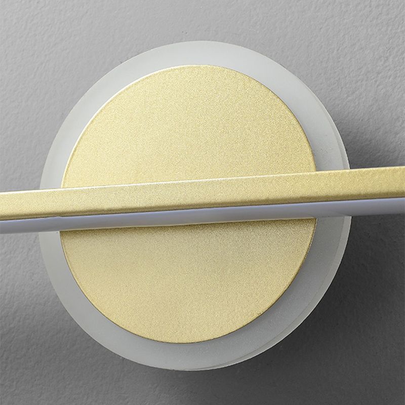 Light Luxury Metal Vanity Light Geometry LED Vanity Lamp with Acrylic Shade for Bedroom