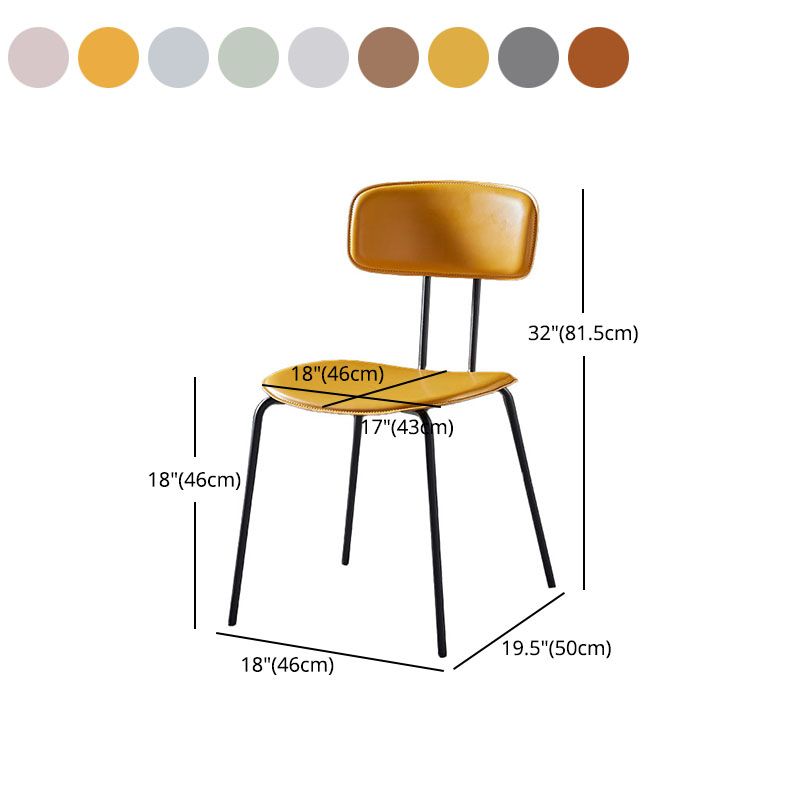 Design industriale Apri sedie da sala da pranzo sedie da pranzo senza braccio per cucina