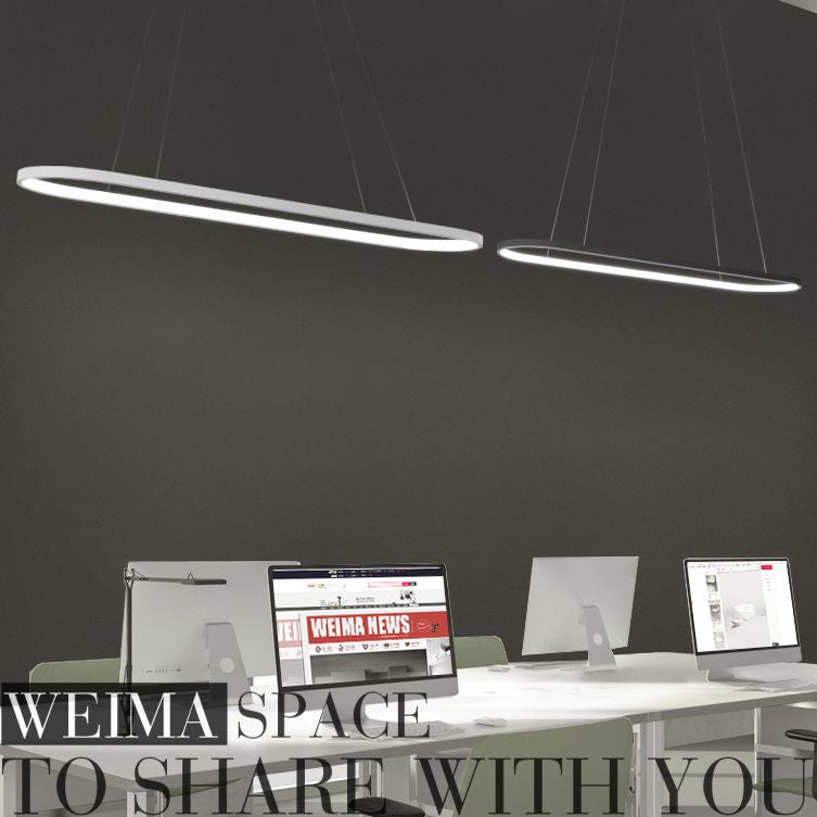 Oval Island Pendant Lights Ultra-Contemporary Acrylic Island Pendant Lights for Restaurant