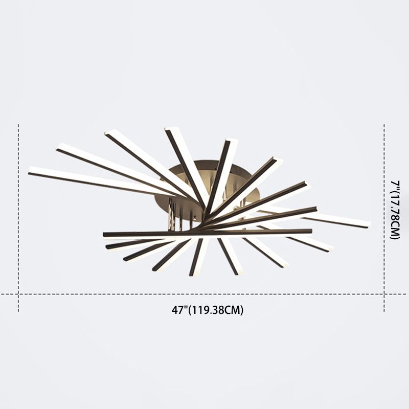 Sputnik LED LED Flush Chandelier MODER