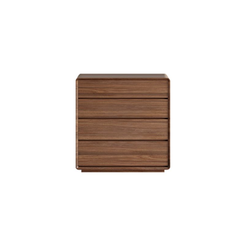 Modern Rectangle Cabinet Brown Wood Side Cabinet with Drawer
