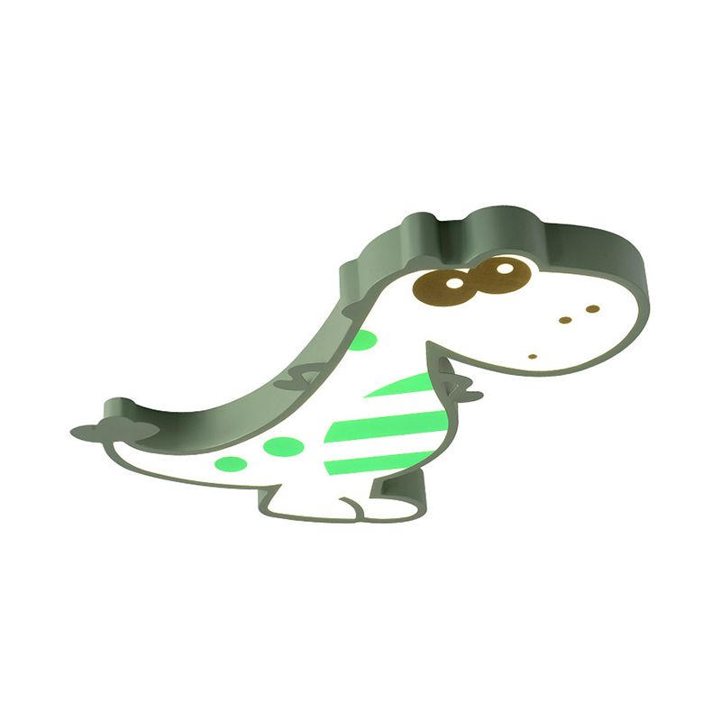 Boys Bedroom Cute Dragon Ceiling Fixture Acrylic Cartoon Macaron LED Ceiling Mount Light