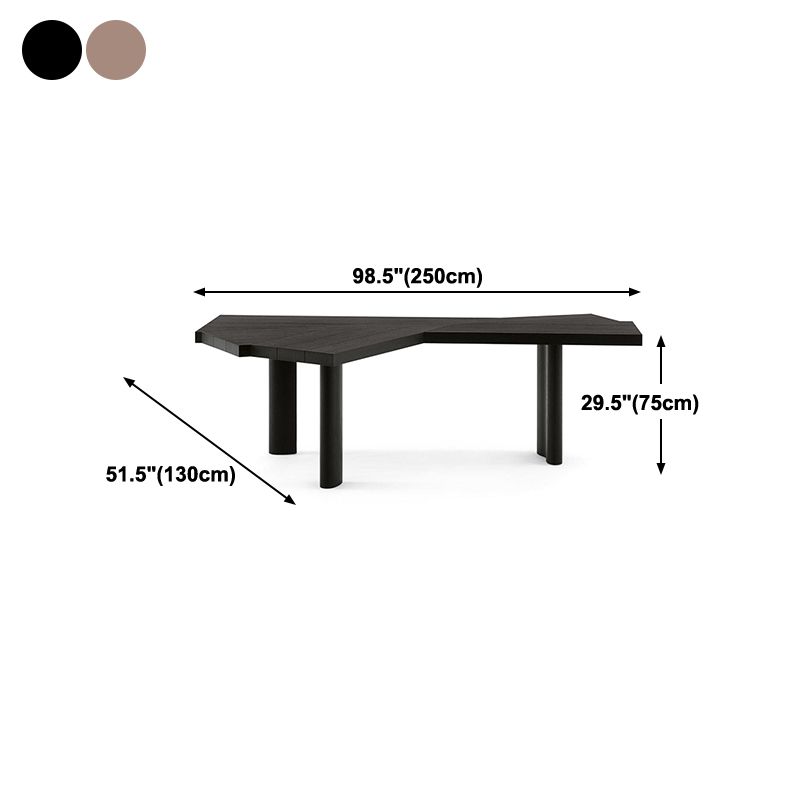 Modern Black and Bround in Wood Counter Table Specialty Dining Table for Kitchen
