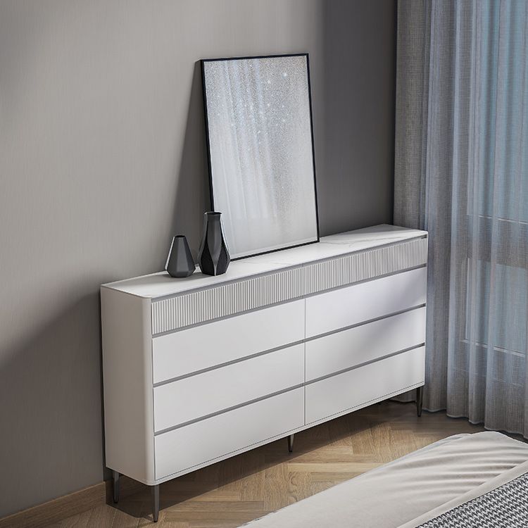 Classic Glam Storage Chest Stone Storage Chest Dresser with 5/6/8 Drawers