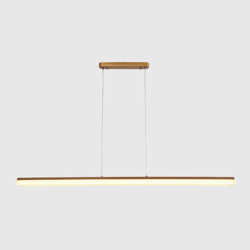 Lampadario a ciondolo lineare metallico Luce isola contemporanea per sala da pranzo