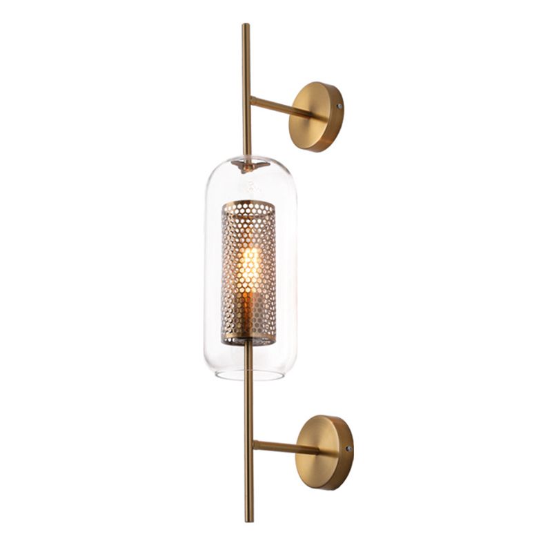 Vintage industrielle geometrische Wandmontage mit Beleuchtungsglaswandhalterung für Wohnzimmer