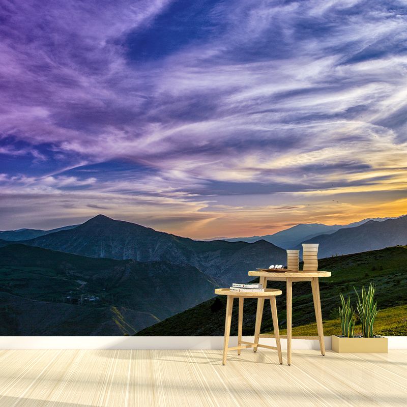 Sky Cloud Photography Style Sky Mural Wallpaper Mildew Resistant for Home Decor