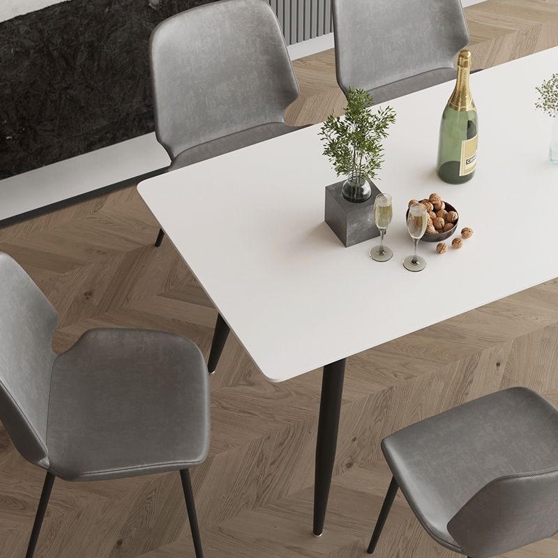 Modern 1/2/4/5/7 Pieces Dining Set Rectangle Stone Dining Table for Dining Room Kitchen