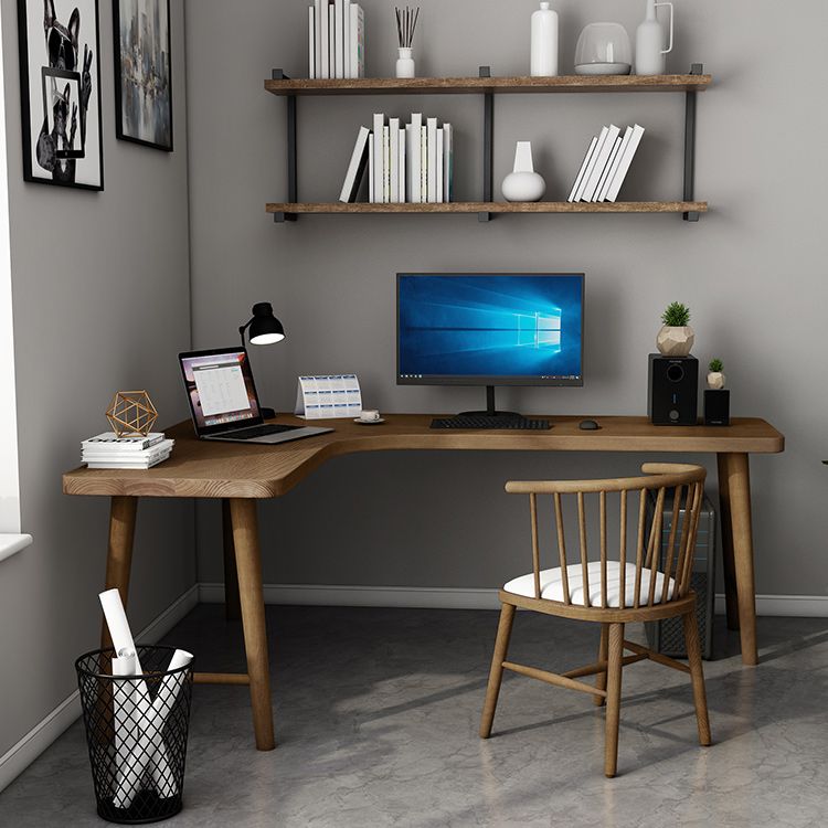Solid Wood Writing Table Modern Style Working Table for Bedroom